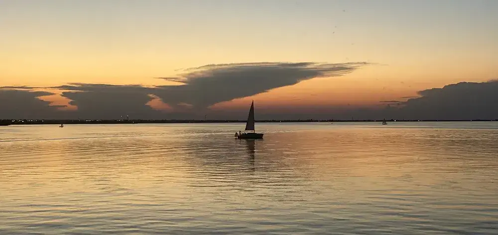 Sailboat on a lake